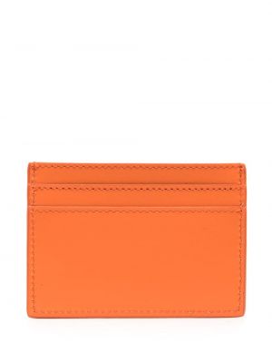 Kožená peněženka Versace oranžová