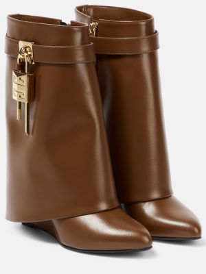Leder ankle boots Givenchy braun