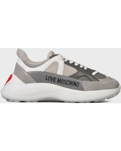 Сірі кросівки Love Moschino