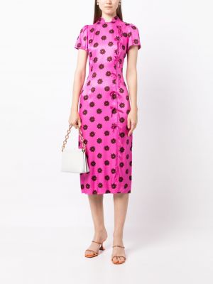 Geblümtes kleid mit print Kitri pink