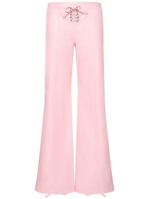 Pantalones con cordones Rotate rosa