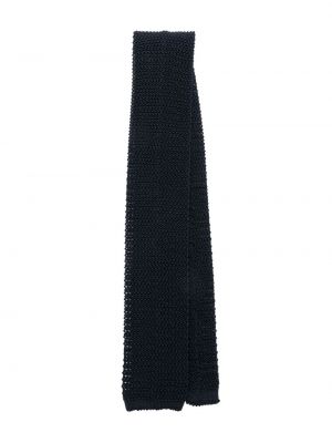 Pletena svilena kravata Fursac modra