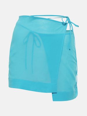 Mini falda asimétrica Nensi Dojaka azul