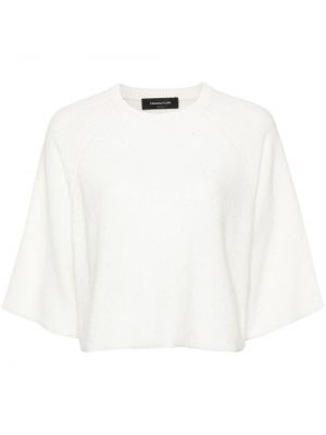 Пуловер с пайети Fabiana Filippi бяло