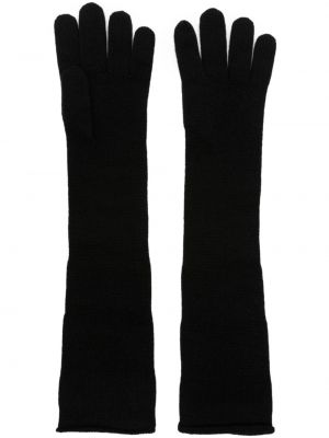 Γάντια κασμιρένια Saint Laurent μαύρο