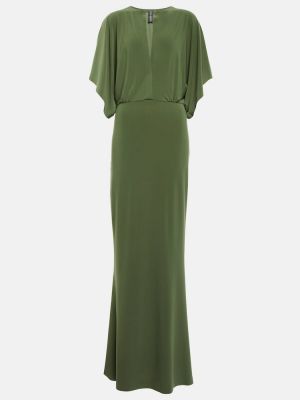 Dlouhé šaty Norma Kamali zelené