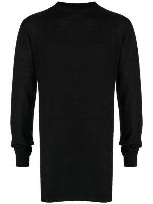 Sweatshirt mit rundem ausschnitt Rick Owens schwarz