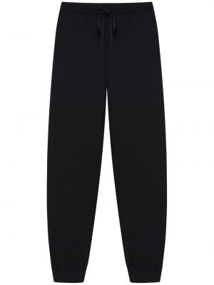 Černé vlněné sportovní kalhoty z merino vlny 12 Storeez