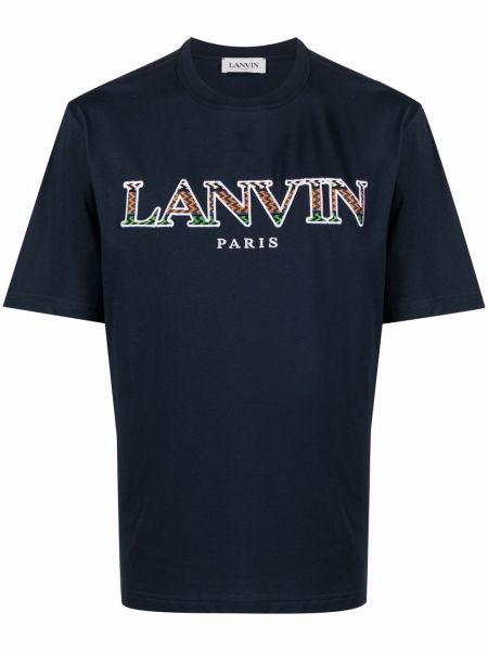 Camiseta con estampado Lanvin azul