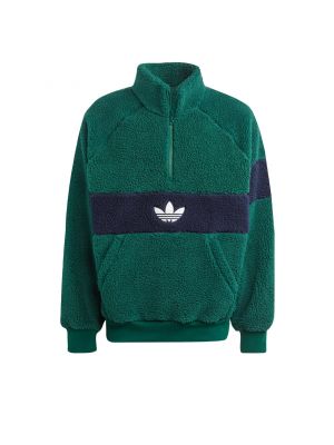 Fleecová bunda Adidas Originals zelená