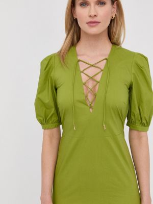 Бавовняне плаття міні Patrizia Pepe, зелене