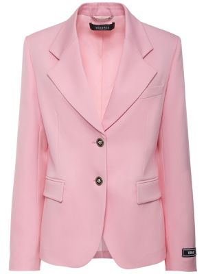 Giacca di lana Versace rosa