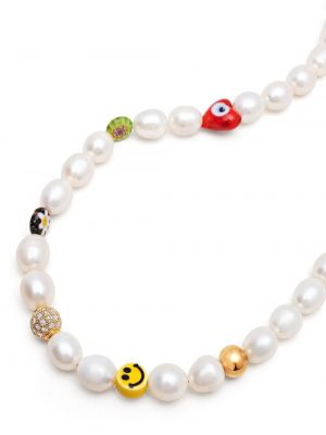 Náhrdelník s perlami s korálky Nialaya Jewelry