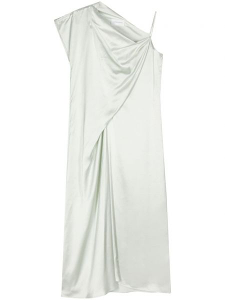 Drapované midi šaty Christian Wijnants zelené