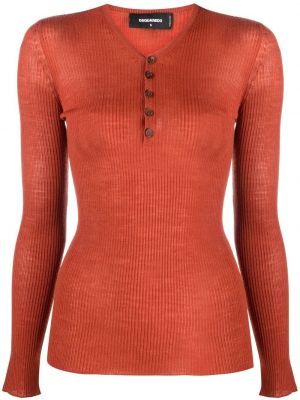 Пуловер Dsquared2 оранжево