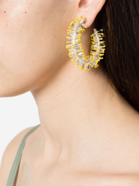 Boucles d'oreilles à boucle Isabel Marant jaune