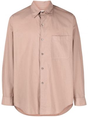 Bavlnená košeľa Lemaire hnedá