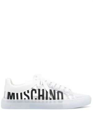 Genomskinliga sneakers Moschino grå