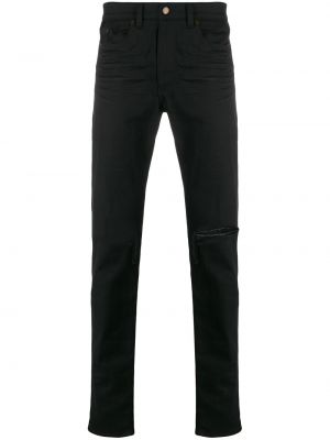 Priliehavé skinny fit džínsy Saint Laurent čierna