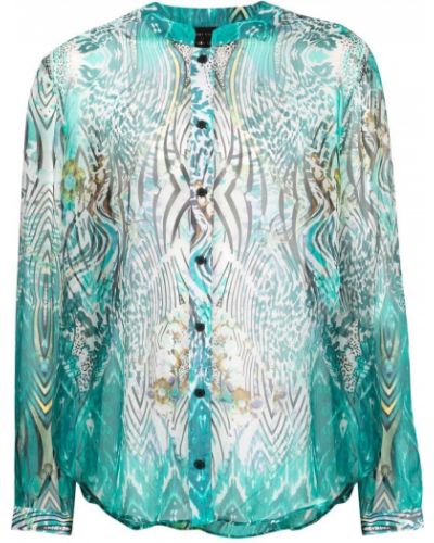 Chemise en soie à imprimé à motifs abstraits Atu Body Couture