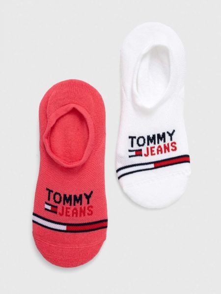 Skarpety Tommy Jeans różowe