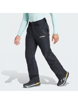 Zateplené teplákové nohavice Adidas Terrex čierna