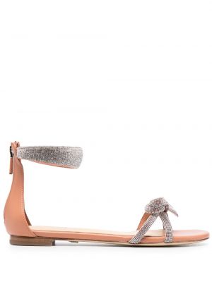 Sandale ohne absatz mit kristallen Paul Warmer silber