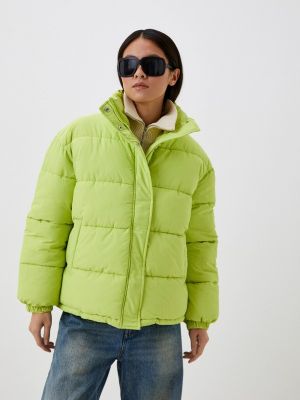 Утепленная демисезонная куртка Befree зеленая