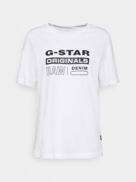 Koszulka z nadrukiem G-star biała