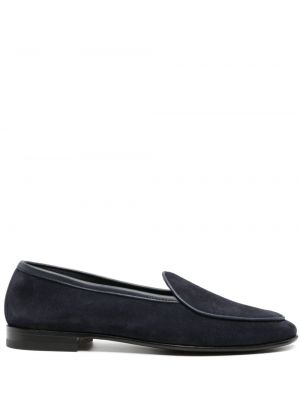 Pantofi loafer din piele de căprioară Scarosso albastru