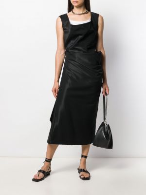Midi kleita ar drapējumu Comme Des Garçons Pre-owned melns