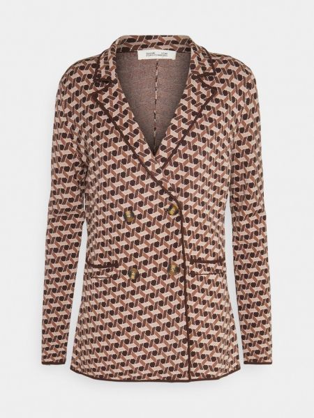 Krótki płaszcz Diane Von Furstenberg brązowy