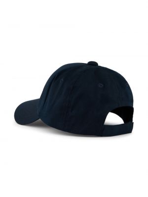 Medvilninis siuvinėtas kepurė su snapeliu Armani Exchange juoda