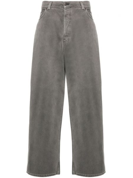 Voľné džínsy s rovným strihom Acne Studios sivá