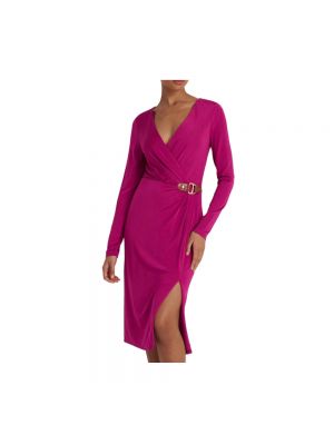 Sukienka midi Ralph Lauren różowa