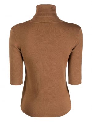Dzianinowy sweter Filippa K brązowy