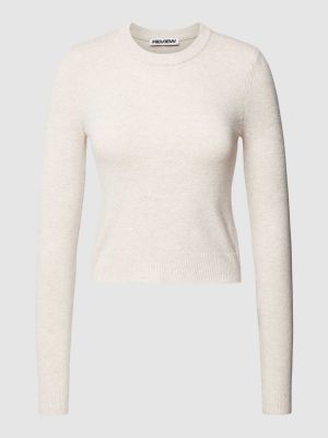 Dzianinowy sweter Review biały