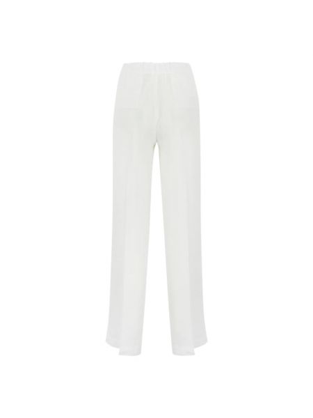 Lniane spodnie Re-hash białe