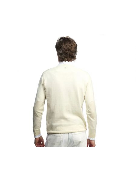 Jersey de cachemir de tela jersey de cuello redondo Hansen & Jacob blanco