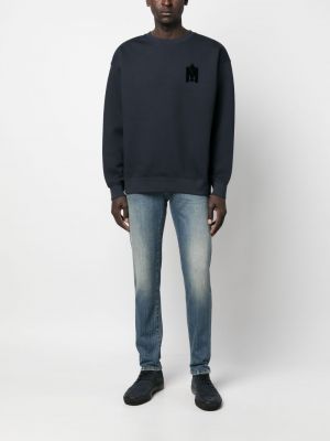 Sweatshirt aus baumwoll mit print Mackage blau