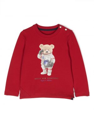 T-shirt a maniche lunghe Lapin House rosso