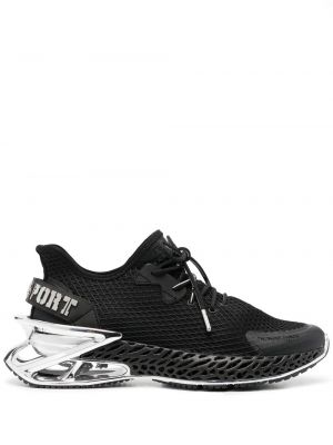 Csipkés fűzős sneakers Plein Sport fekete