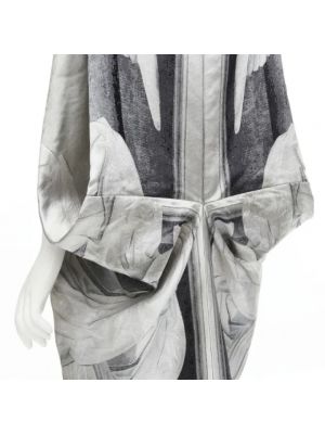 Vestido de seda Alexander Mcqueen Pre-owned gris