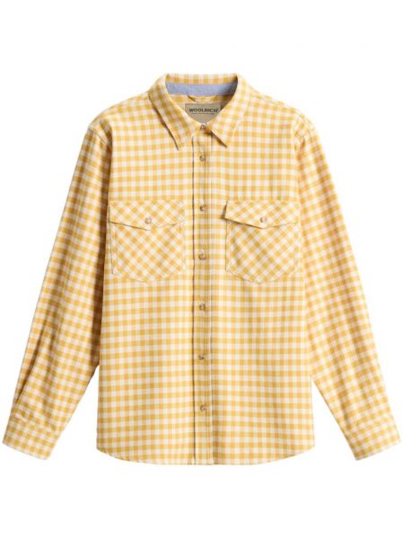 Ternet skjorte i flannel Woolrich gul