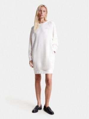 Плетена рокля Tommy Hilfiger бяло