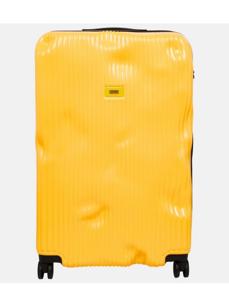 Чемодан в полоску Crash Baggage желтый