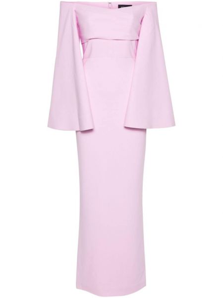 Ravna haljina Solace London ružičasta