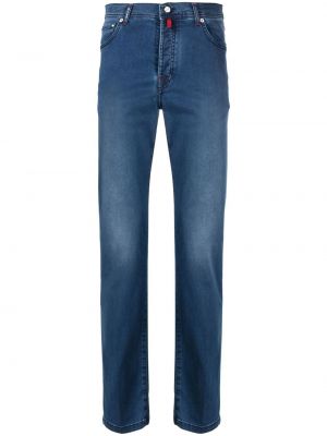 Straight leg jeans con tasche Kiton blu