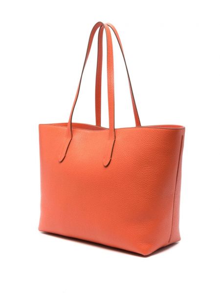 Leder shopper handtasche Aspinal Of London orange