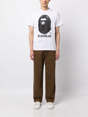 Koszulka bawełniana z nadrukiem z dżerseju Bape Black *a Bathing Ape®